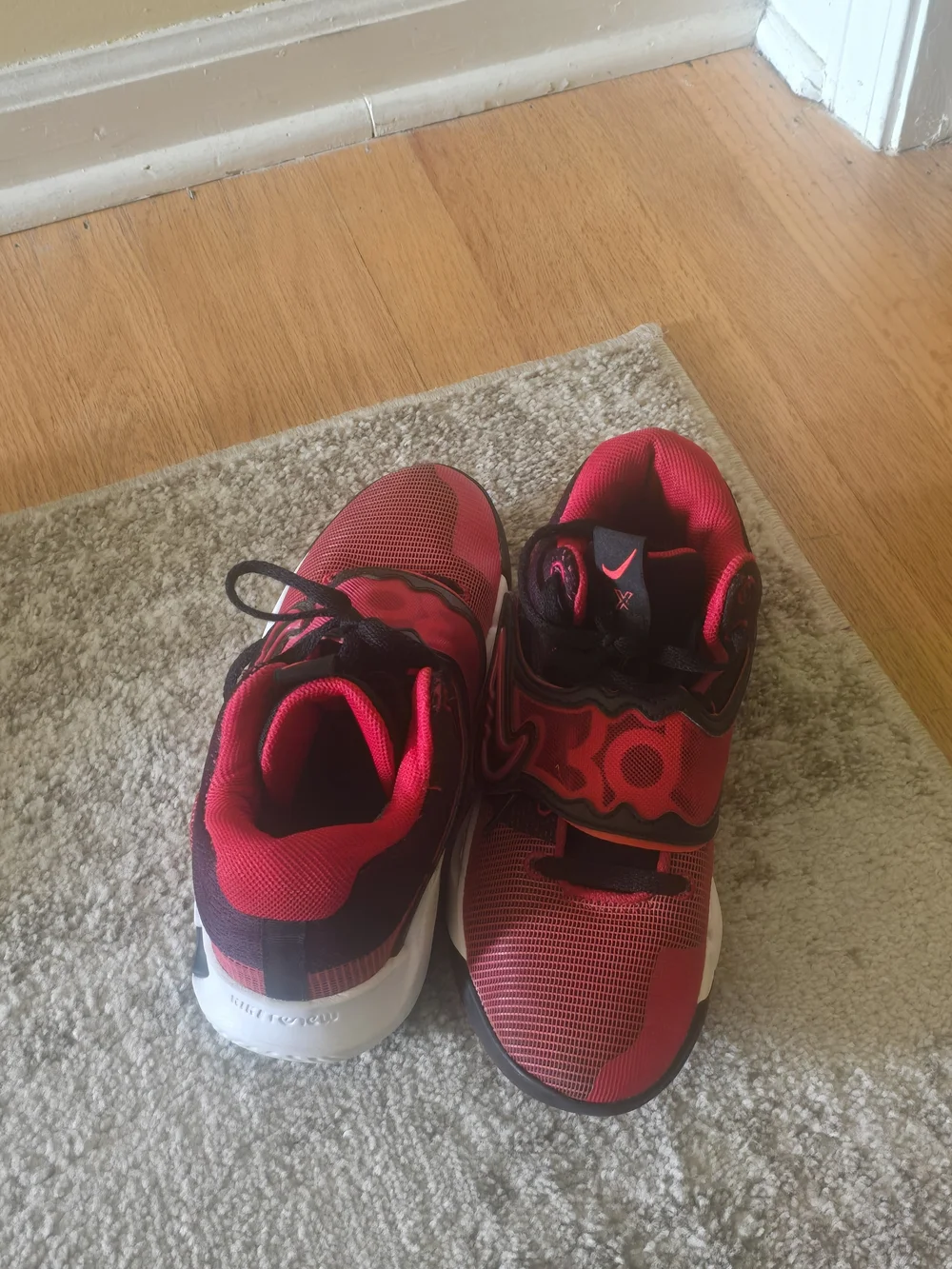Nike Kevin Durant Kids' Red Athletic Sneakers